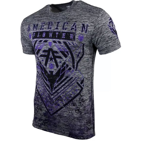 AMERICAN FIGHTER Men's T-Shirt WARDELL Gray Athlet - Picture 5 of 8